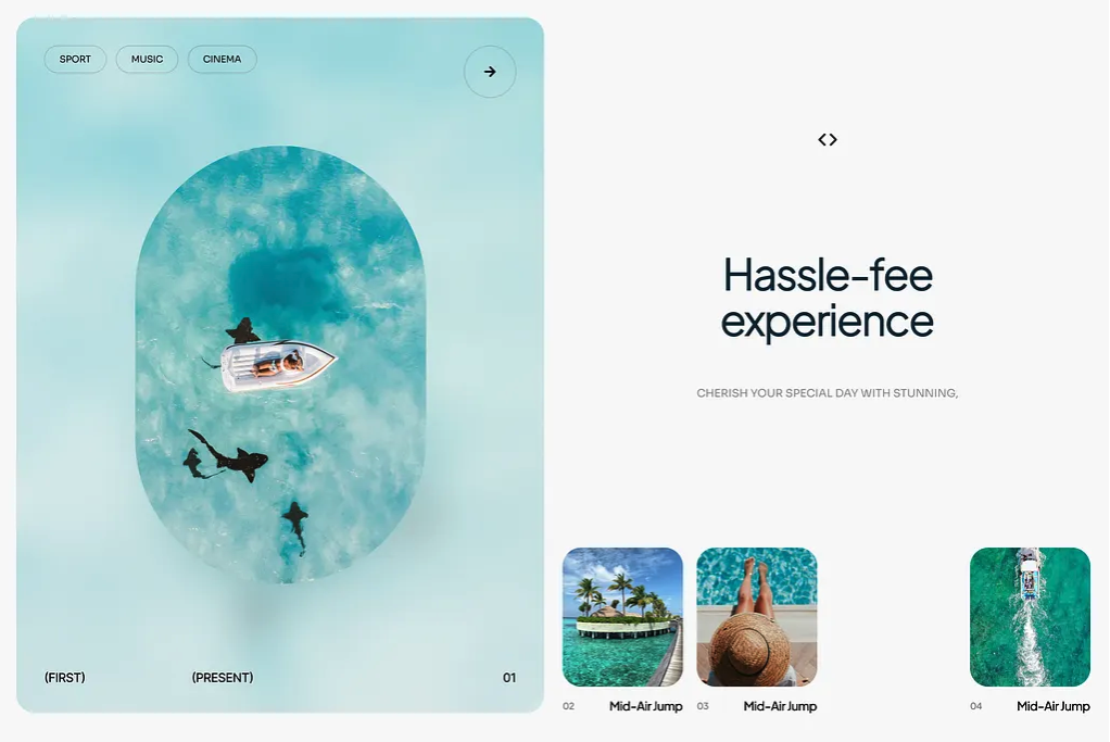 Travel web design details 4